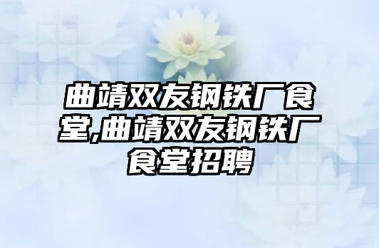 曲靖雙友鋼鐵廠食堂,曲靖雙友鋼鐵廠食堂招聘