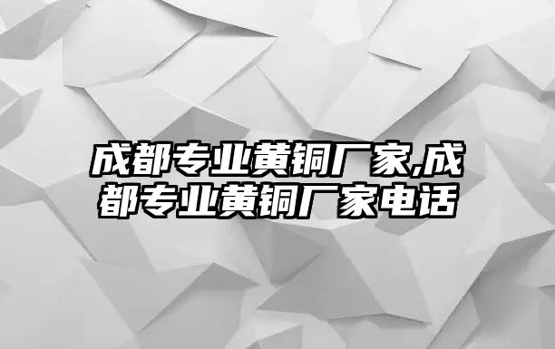 成都專業(yè)黃銅廠家,成都專業(yè)黃銅廠家電話