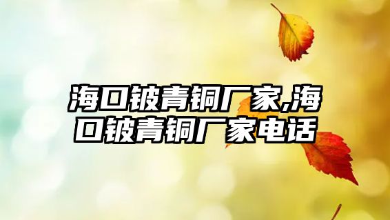 海口鈹青銅廠家,?？阝斍嚆~廠家電話