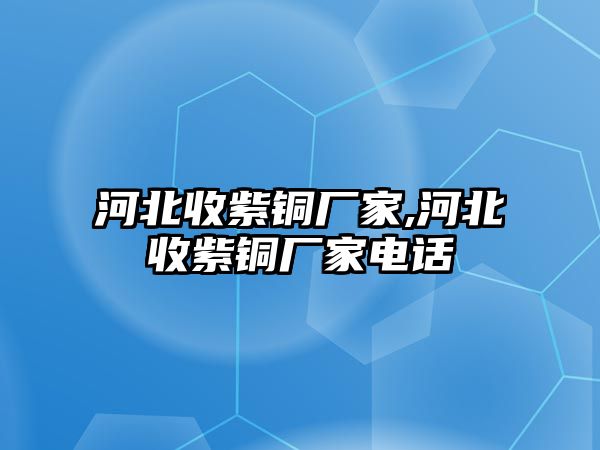 河北收紫銅廠家,河北收紫銅廠家電話