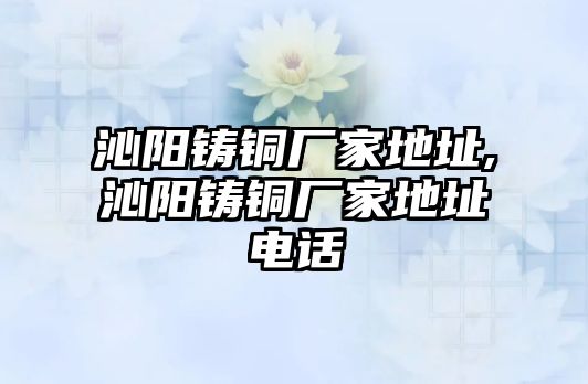 沁陽鑄銅廠家地址,沁陽鑄銅廠家地址電話