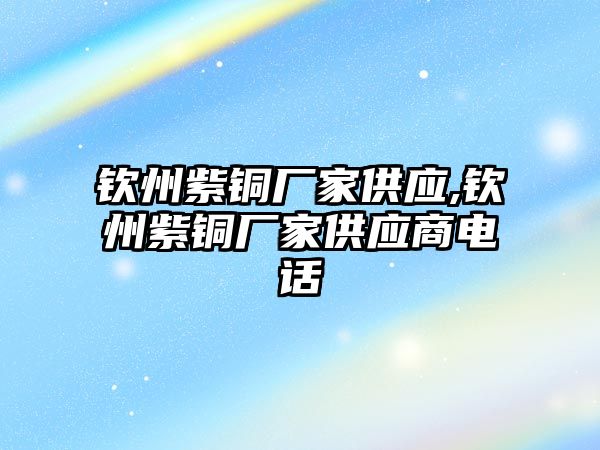 欽州紫銅廠家供應(yīng),欽州紫銅廠家供應(yīng)商電話