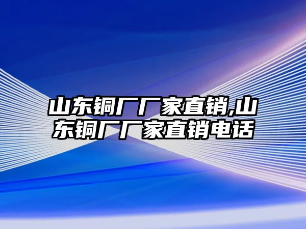 山東銅廠廠家直銷,山東銅廠廠家直銷電話