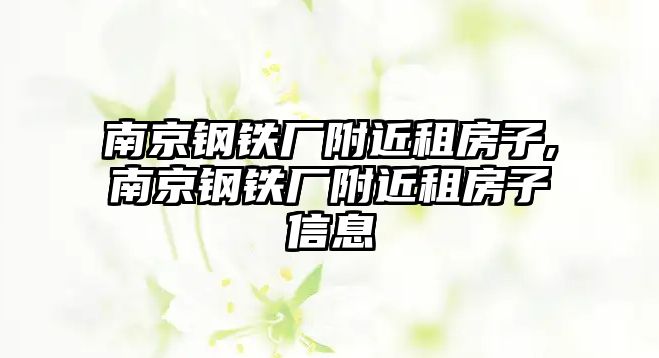 南京鋼鐵廠附近租房子,南京鋼鐵廠附近租房子信息