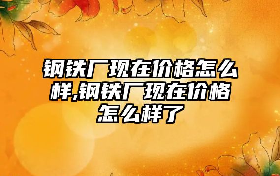 鋼鐵廠現(xiàn)在價格怎么樣,鋼鐵廠現(xiàn)在價格怎么樣了